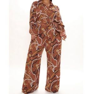 Fashion Nova Printed Jumpsuit